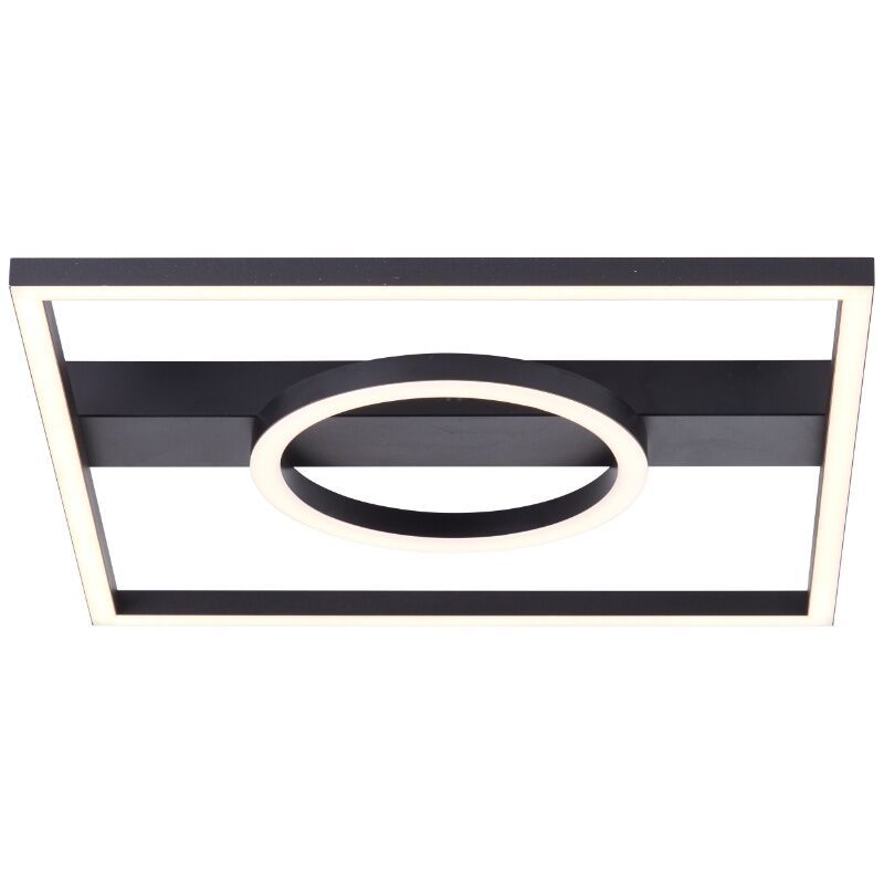 Lampe plafond noire design, Konrad, 20W, 3000K LED Lampe plafond noire design, Konrad, 20W, 3000K LED