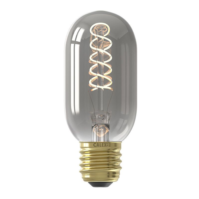 Lampe de tube LED Calex grise, 11 cm, E27, 4W, 1800K, gradable Lampe de tube LED Calex grise, 11 cm, E27, 4W, 1800K, gradable