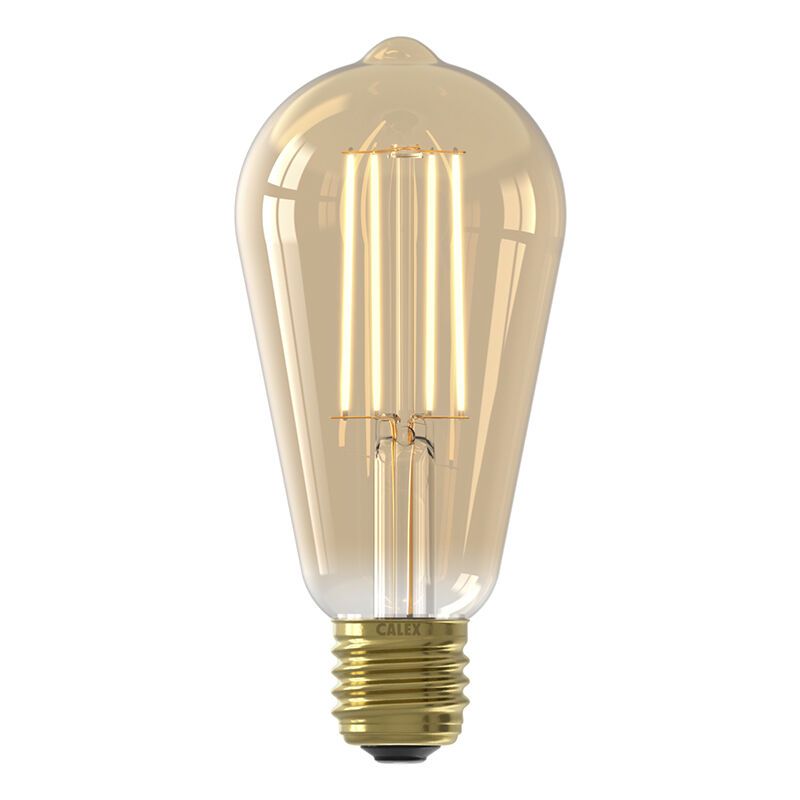 Calex ampoule LED Edison E27 gradable ambre, 4,5W, 2100K