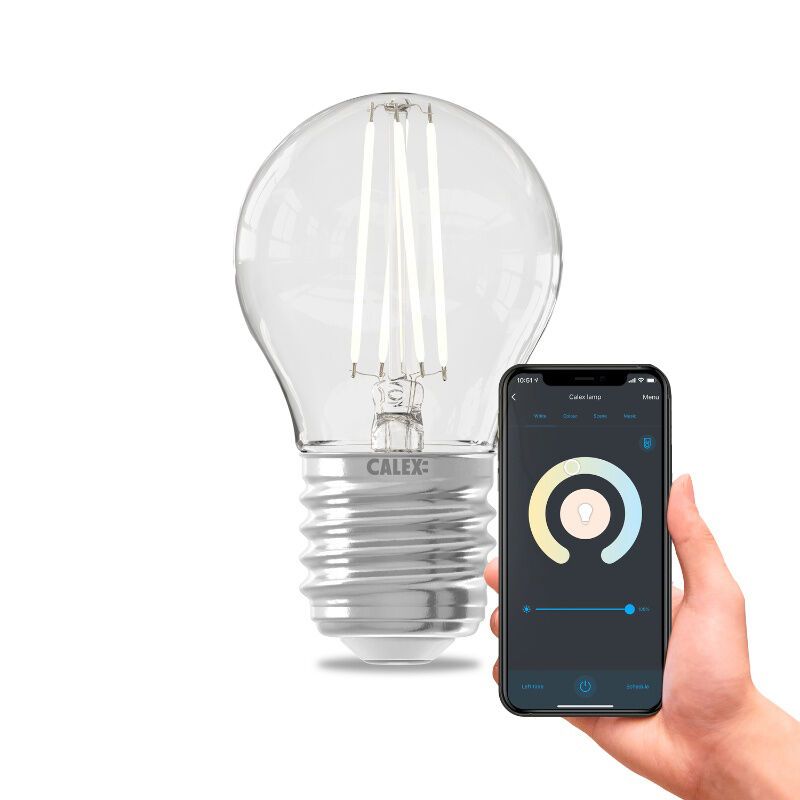 Calex ampoule LED connectée E27, 4,9W, 1800-3000K