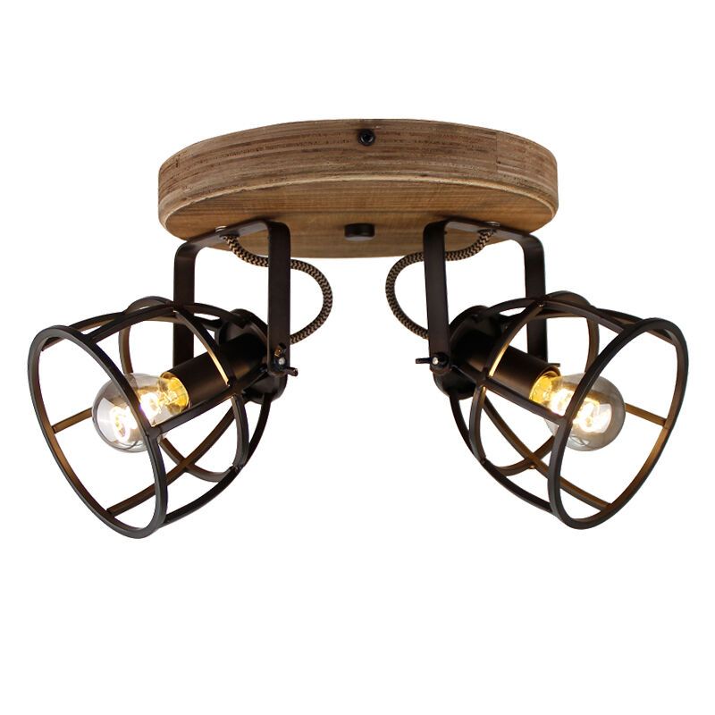 Spot plafond noir industriel, Calvin Spot plafond noir industriel, Calvin