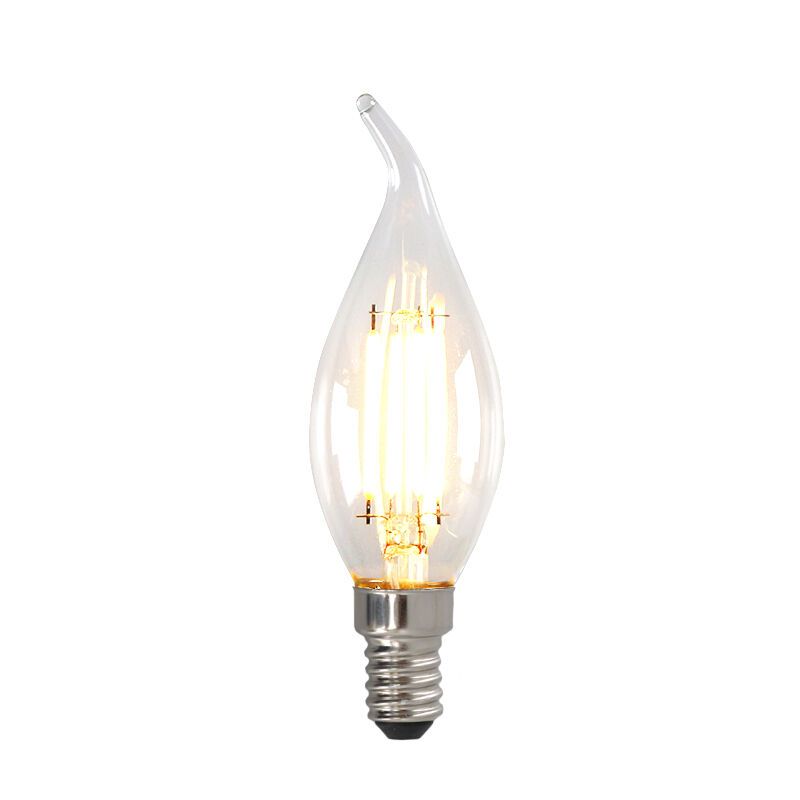 Dimmable E14 ampoule bougie LED, 3w, verre transparent, 2700k Dimmable E14 ampoule bougie LED, 3w, verre transparent, 2700k