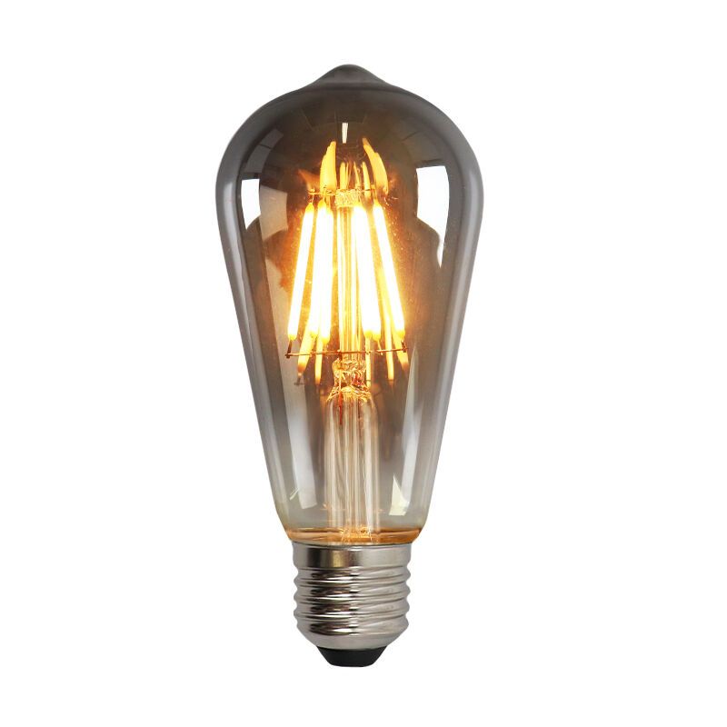 Dimmable E27 Edison ampoule LED, ST58, 5w, le verre de fumée, 2200K Dimmable E27 Edison ampoule LED, ST58, 5w, le verre de fumée, 2200K