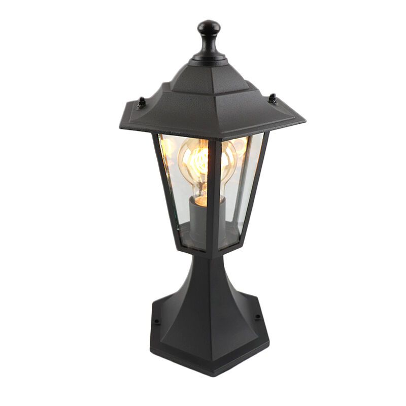 Luminaire extérieur noir en aluminium, Alieke, IP44