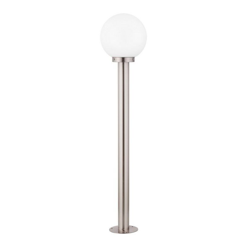 Luminaire extérieur argenté en acier inoxydable, Baukje, IP44 Luminaire extérieur argenté en acier inoxydable, Baukje, IP44