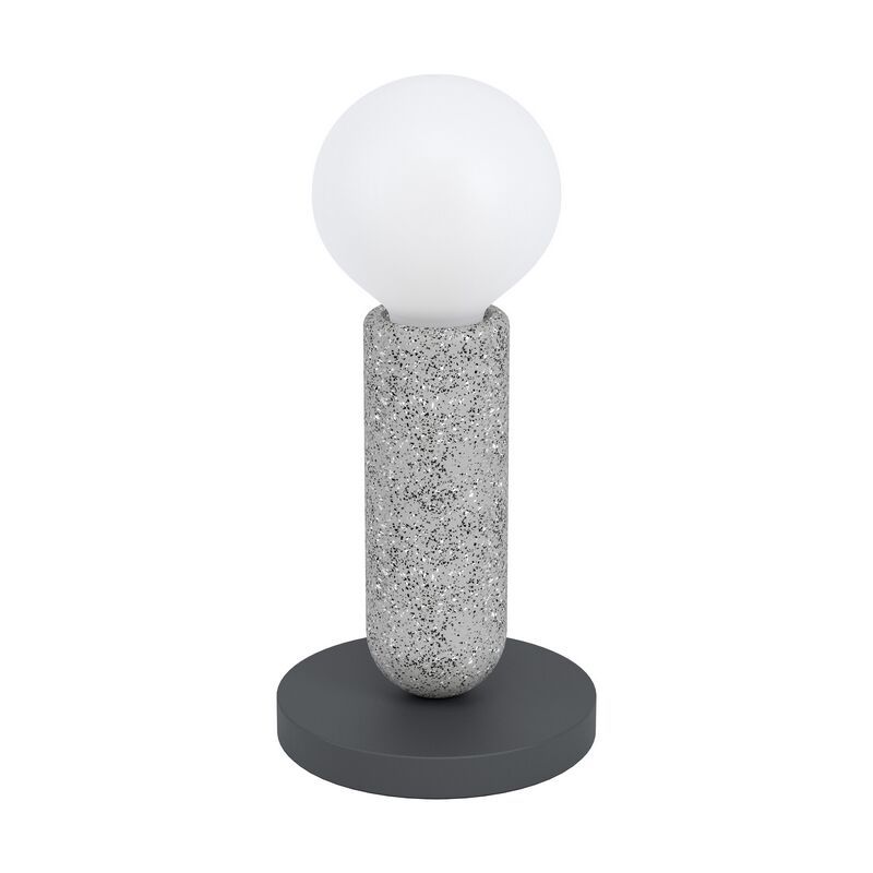 Lampe de table anthracite en acier, Patrycja, avec interrupteur Lampe de table anthracite en acier, Patrycja, avec interrupteur