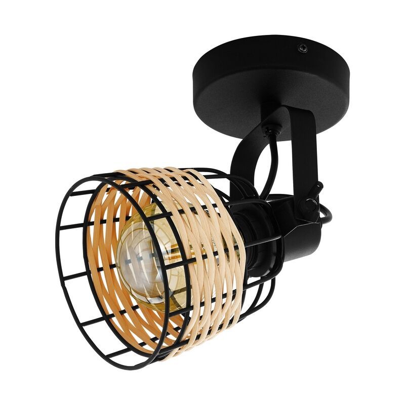 Spot plafond noir en acier, Guillaume Spot plafond noir en acier, Guillaume
