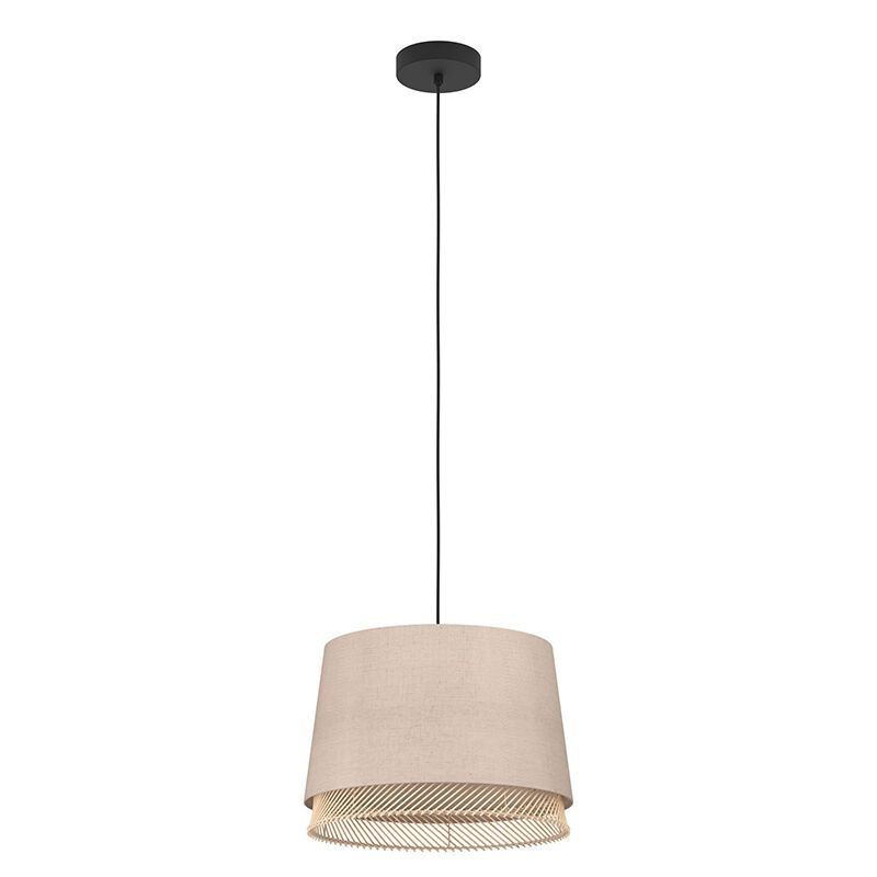 Suspension beige en tissu, Ruby