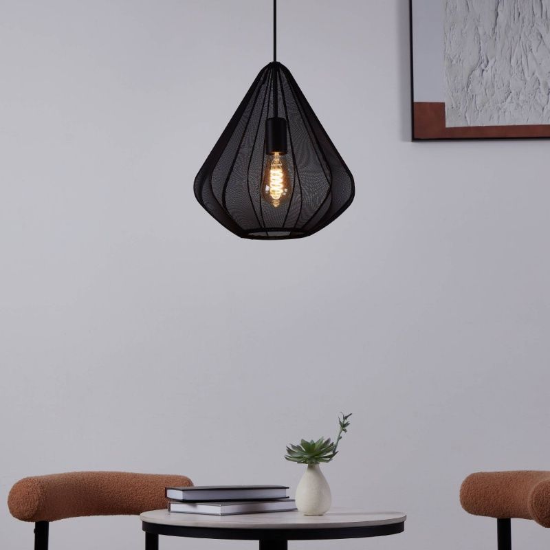 Suspension noire en acier, Agnese Suspension noire en acier, Agnese