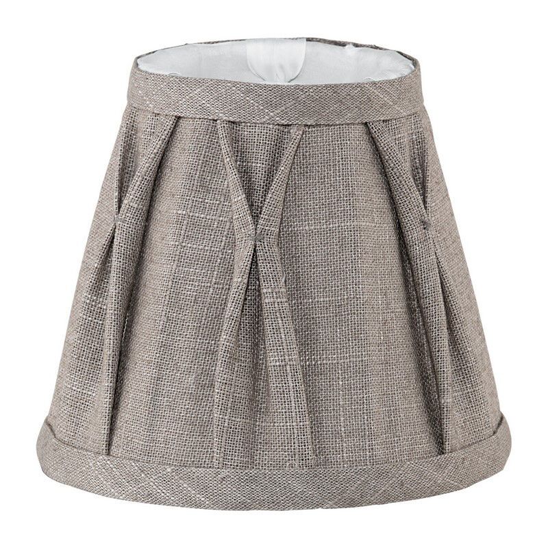 Abat-jour gris Noah, tissu, classique
