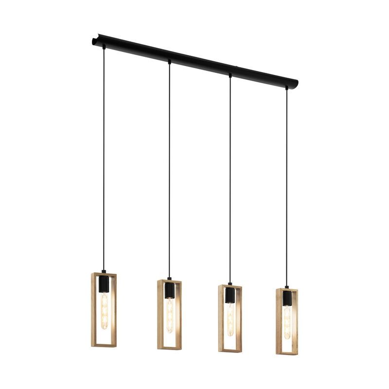 Suspension en bois marronne, Elroy