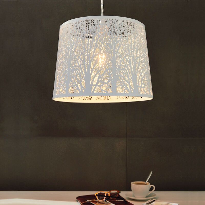 Suspension blanche en acier, Nika Suspension blanche en acier, Nika