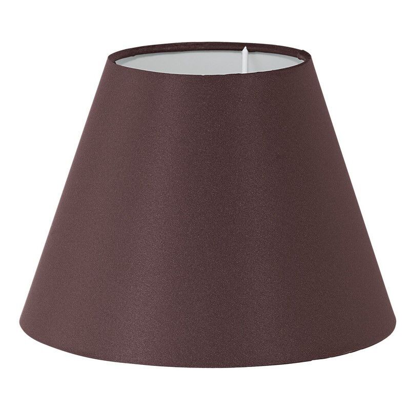 Abat-jour marron Noah, tissu