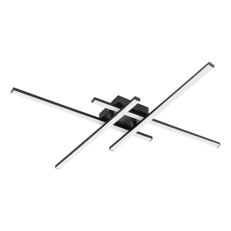 Lampe plafond noire en plastique, Vidya, 20W, 4000K LED, gradable en 3 étapes Lampe plafond noire en plastique, Vidya, 20W, 4000K LED, gradable en 3 étapes