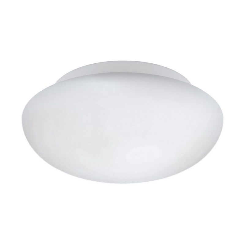 Lampe plafond blanche en verre, Nieke