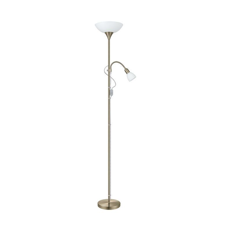 Lampadaire liseuse bronze en plastique, Burgo, avec interrupteur Lampadaire liseuse bronze en plastique, Burgo, avec interrupteur