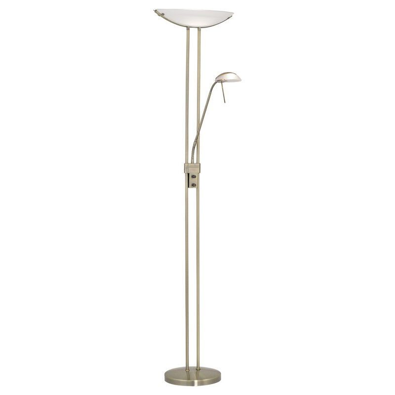 Lampadaire liseuse bronze en verre, Brava, avec interrupteur Lampadaire liseuse bronze en verre, Brava, avec interrupteur