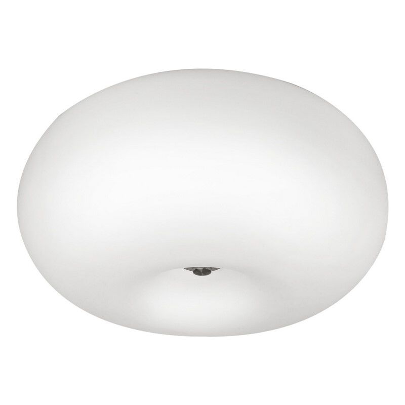 Lampe plafond nickel en verre, Skyler