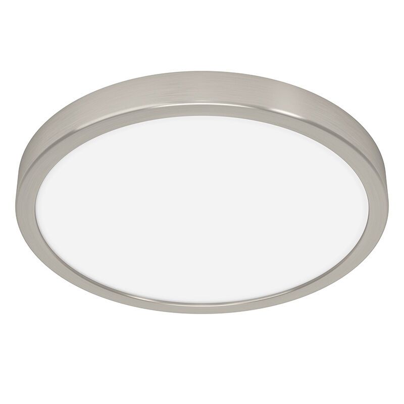 Lampe plafond nickel en plastique, Geraldo, 20,5W, 3000K LED Lampe plafond nickel en plastique, Geraldo, 20,5W, 3000K LED