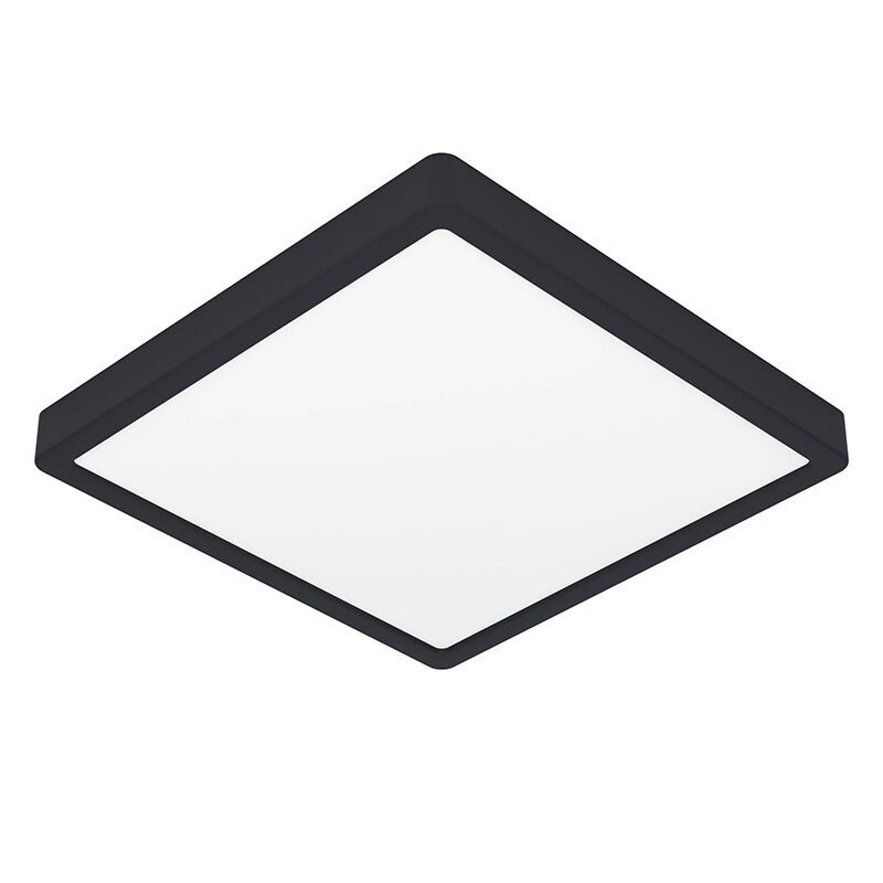 Lampe plafond blanche en plastique, Geraldo, 20,5W, 3000K LED