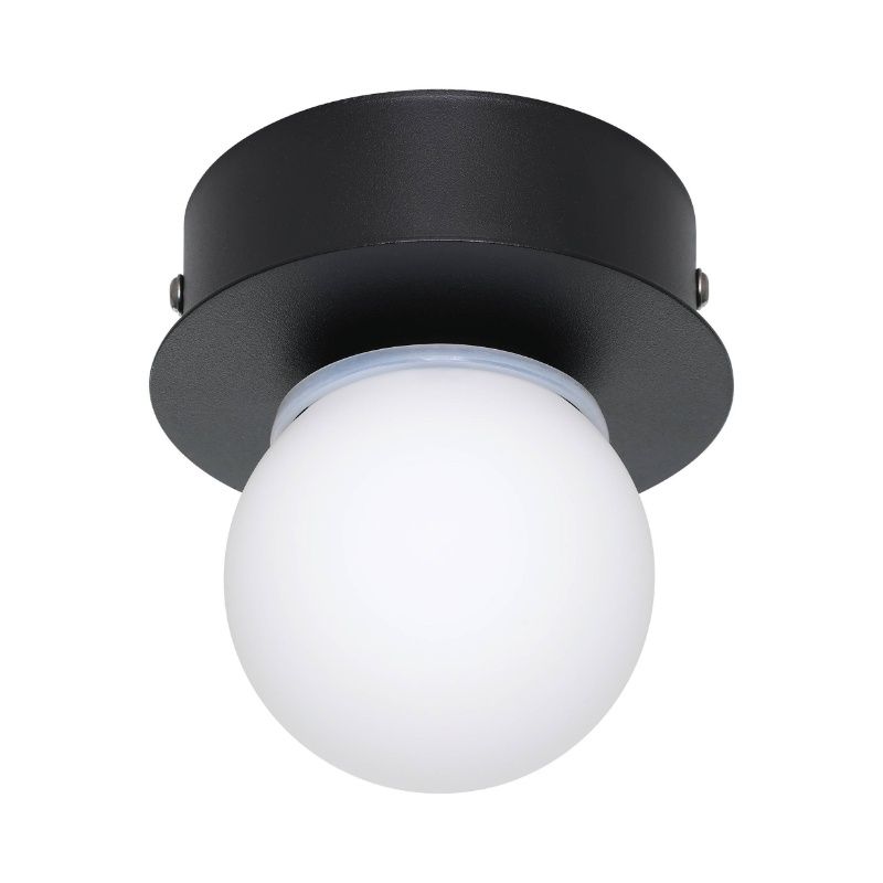 Plafonnier noir en acier, Escha, 3,3W, 3000K LED