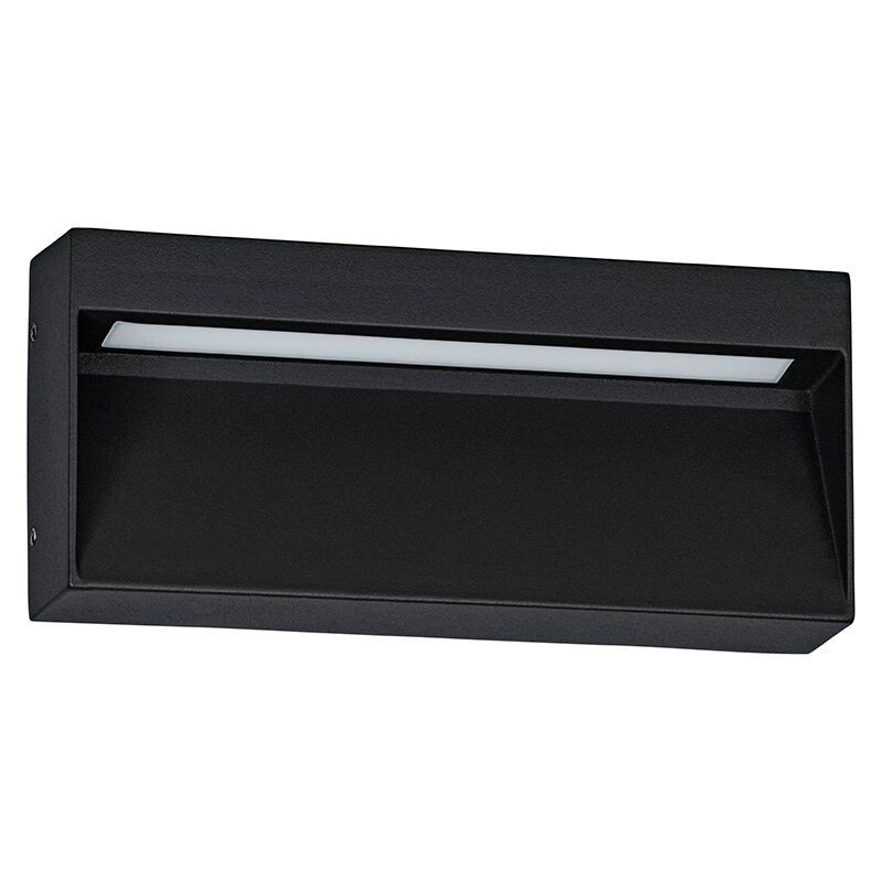 Luminaire extérieur noir en aluminium, Lamar, 4,8W, blanc chaud à froid réglable LED, IP65 Luminaire extérieur noir en aluminium, Lamar, 4,8W, blanc chaud à froid réglable LED, IP65