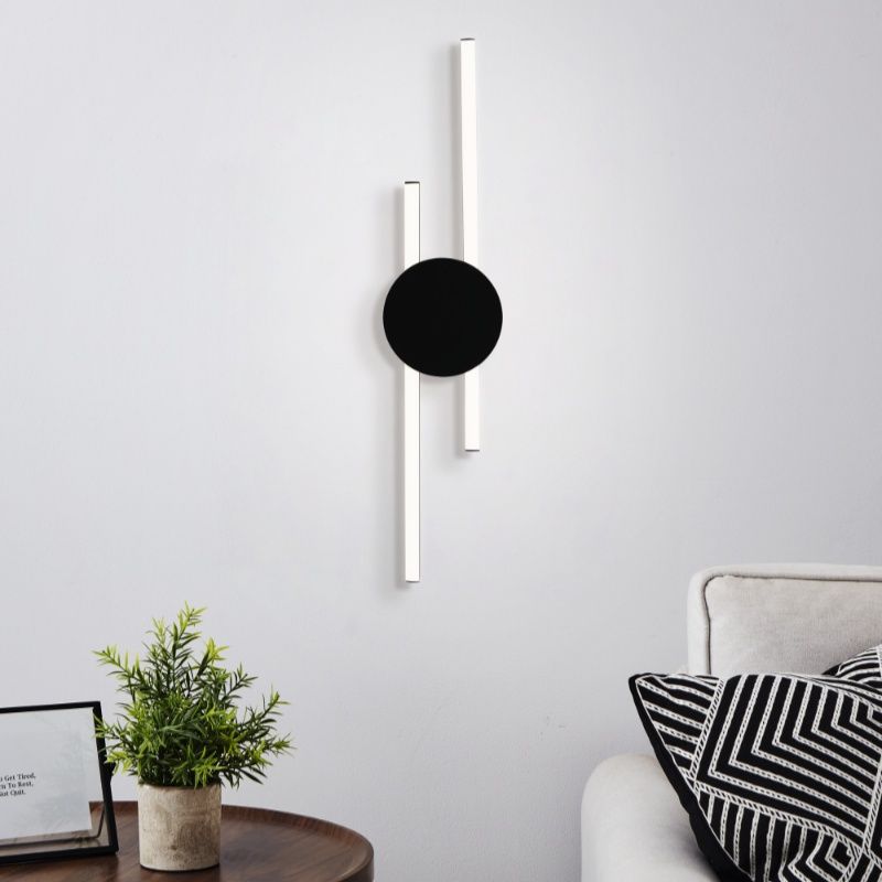 Applique murale noire en aluminium, Vixa, 20W, 3000K LED