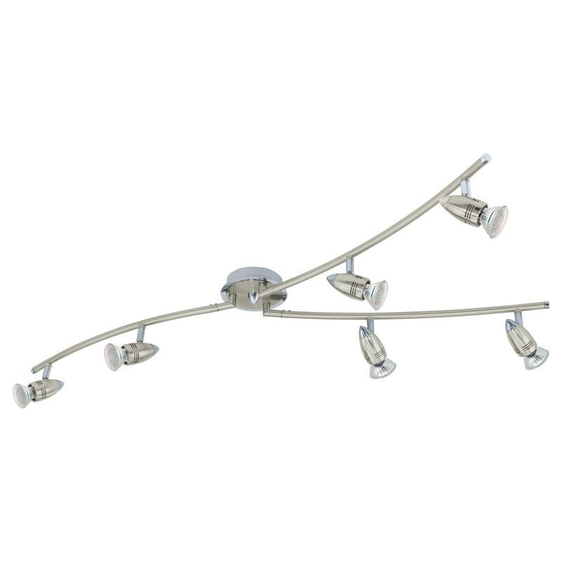 Spot plafond chromé en acier, Elwin Spot plafond chromé en acier, Elwin