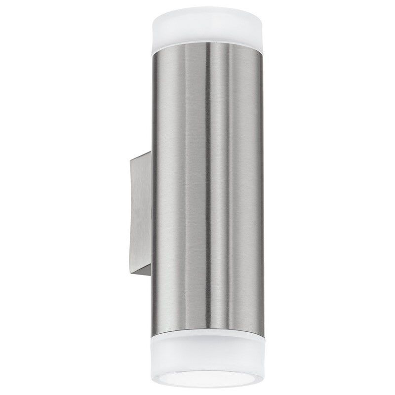 Applique up and down argentée en plastique, Marlies, IP44 Applique up and down argentée en plastique, Marlies, IP44
