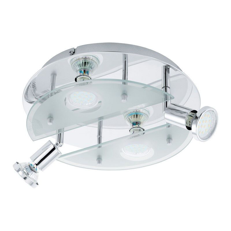 Spot plafond chromé en verre, Lusie