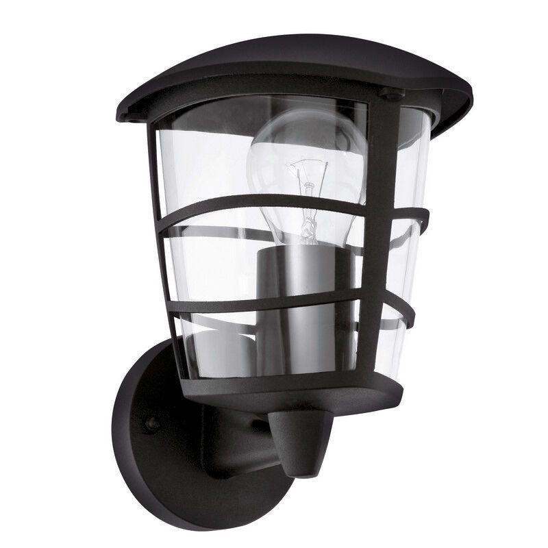 Luminaire extérieur noir en plastique, Inas, IP44