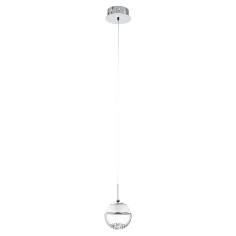 Suspension chromée en verre, Jorg, 5W, 3000K LED Suspension chromée en verre, Jorg, 5W, 3000K LED