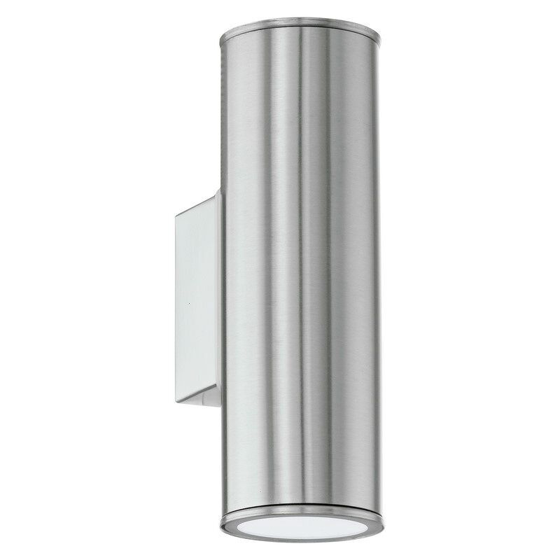 Luminaire extérieur argenté en acier inoxydable, Marlies, IP44 Luminaire extérieur argenté en acier inoxydable, Marlies, IP44