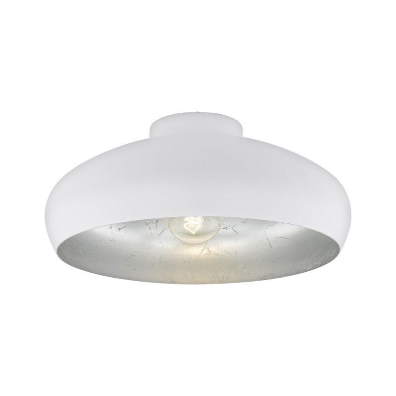Lampe plafond blanche en métal, Egine