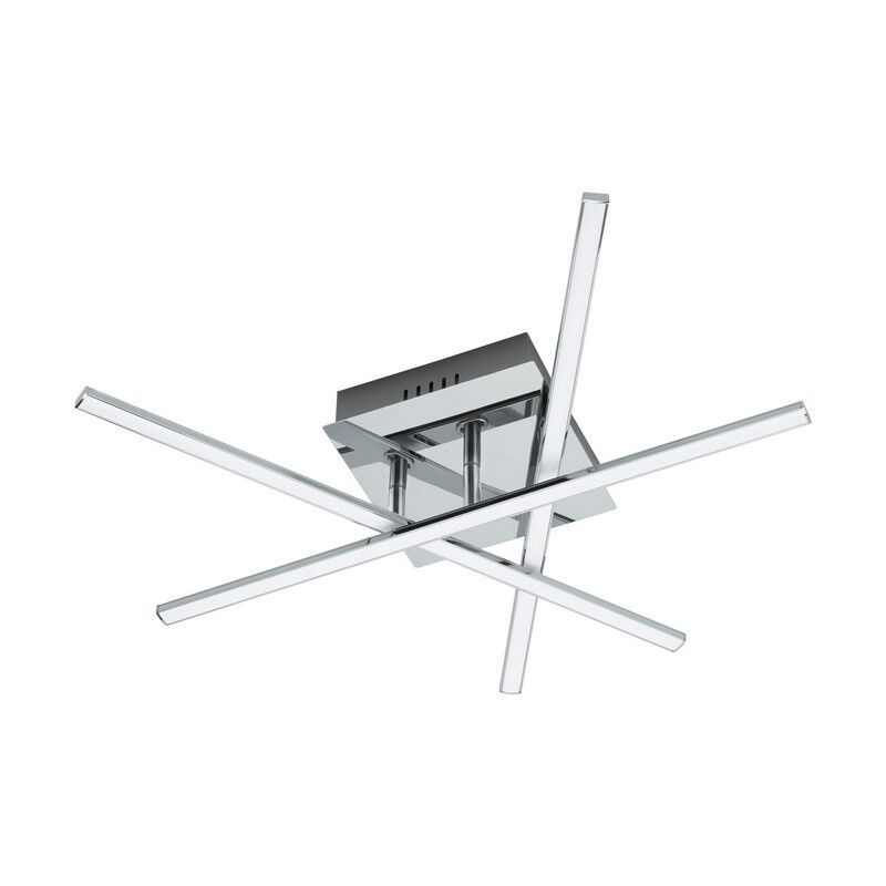 Plafonnier chromé en acier, Arantxa, 18W, 3000K LED Plafonnier chromé en acier, Arantxa, 18W, 3000K LED