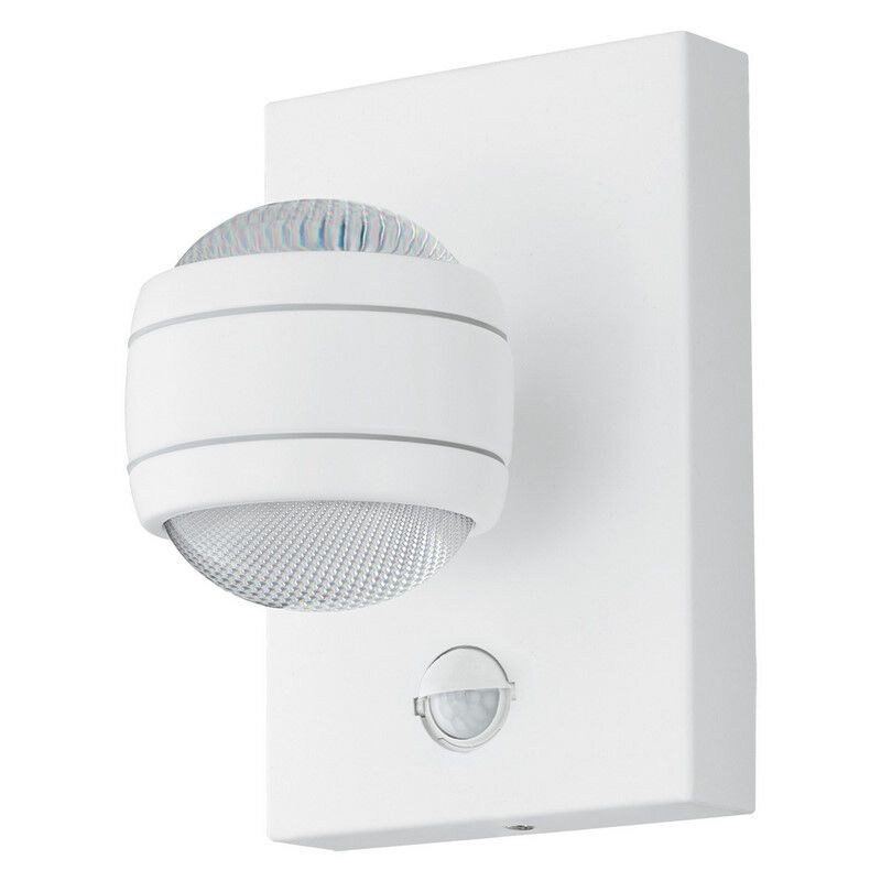 Applique extérieur avec détecteur de mouvement blanche en plastique, Bastien, IP44