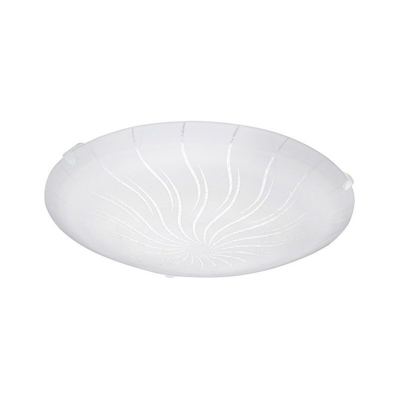 Plafonnier blanc en verre, Bennet, 11W, 3000K LED