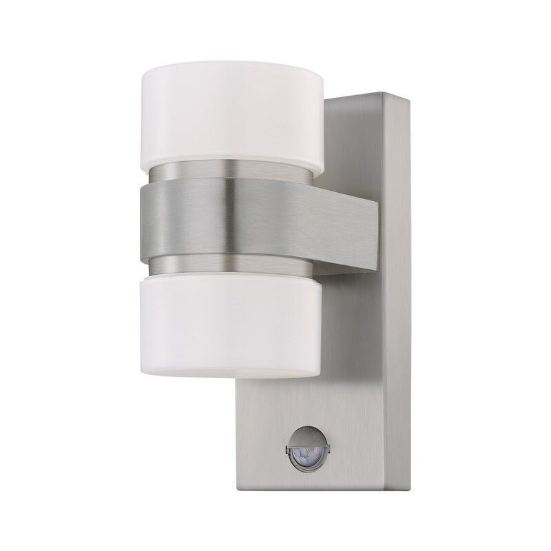 Applique extérieur avec détecteur de mouvement anthracite en plastique, Birte, IP44