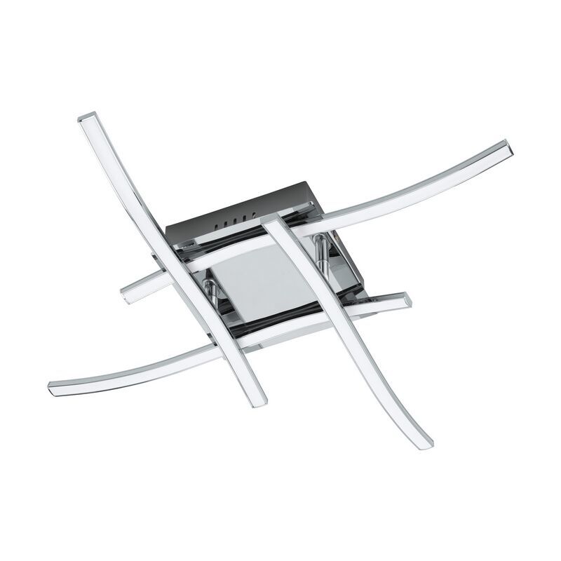 Lampe plafond chromée en aluminium, Yorian, 5W, 3000K LED Lampe plafond chromée en aluminium, Yorian, 5W, 3000K LED