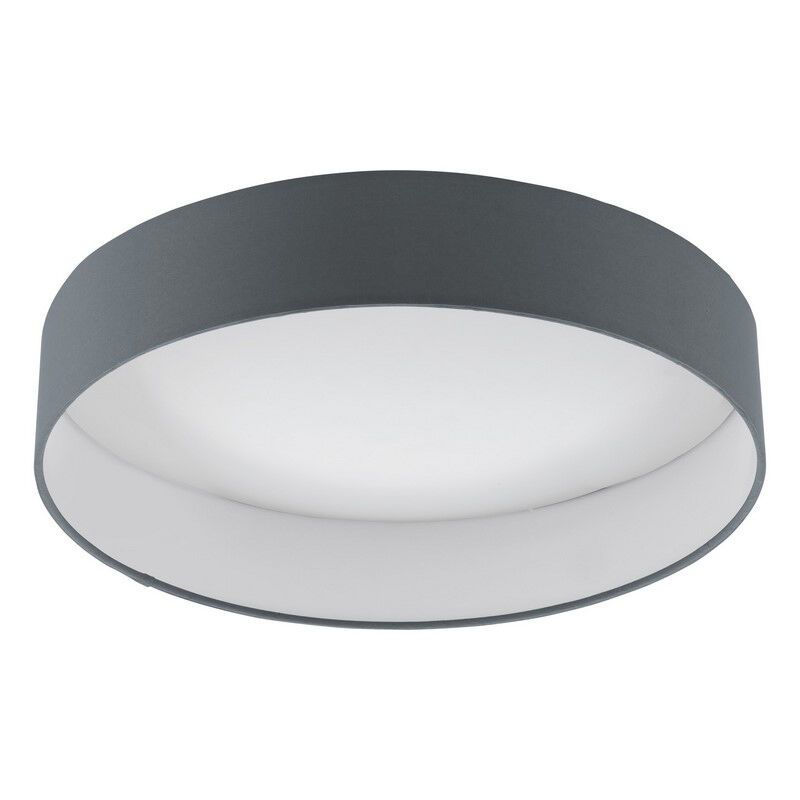 Plafonnier anthracite en tissu, Guido, 18W, 3000K LED Plafonnier anthracite en tissu, Guido, 18W, 3000K LED