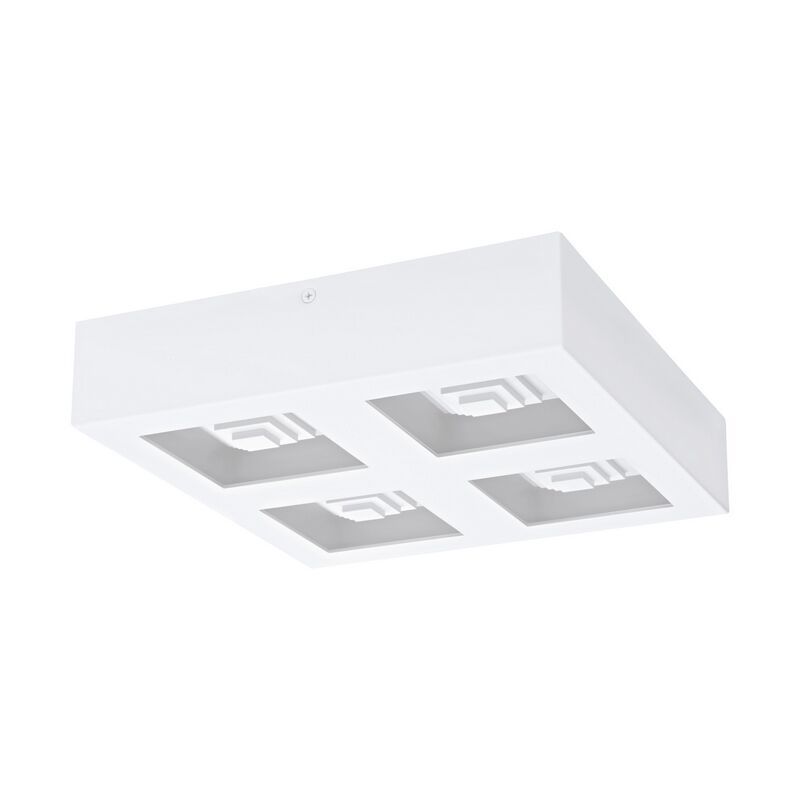 Lampe plafond blanche en acier, Olger, 6W, 3000K LED Lampe plafond blanche en acier, Olger, 6W, 3000K LED