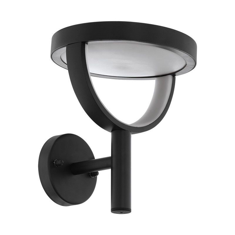 Luminaire extérieur noir en aluminium, Funs, 15W, blanc chaud à froid réglable LED, IP44
