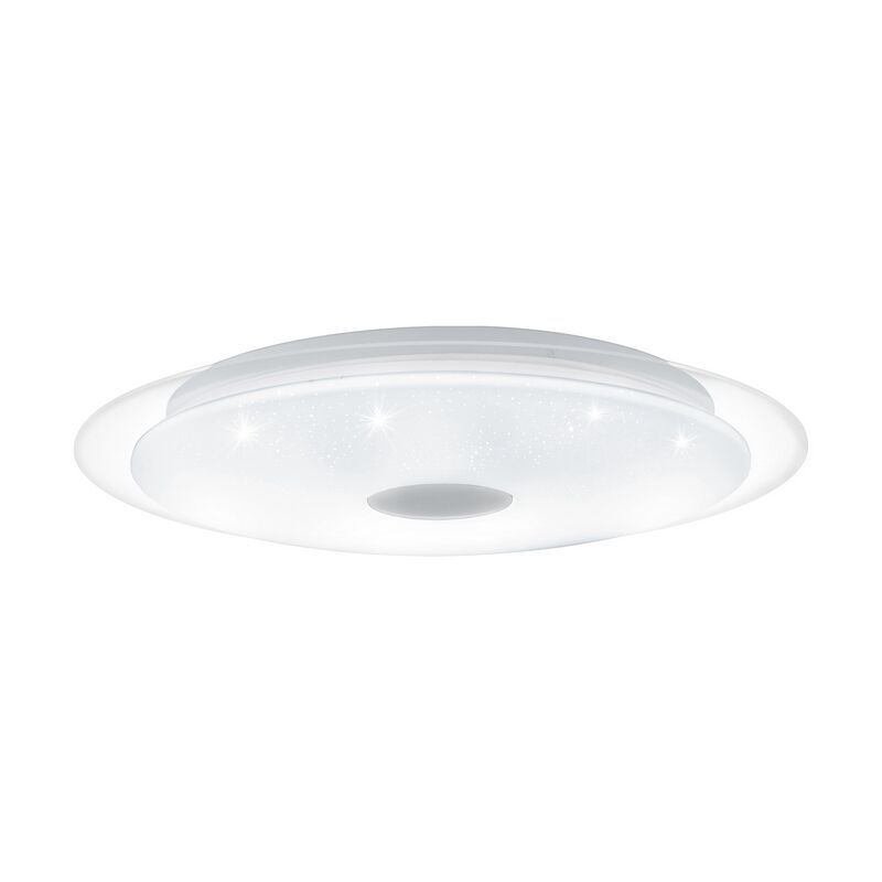 Lampe plafond transparente en acier, Dunya, 24W, couleur réglable LED Lampe plafond transparente en acier, Dunya, 24W, couleur réglable LED