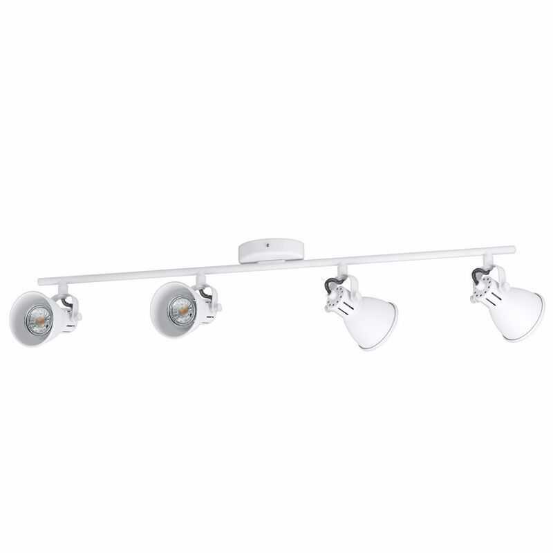Spot plafond blanc en acier, Tinke