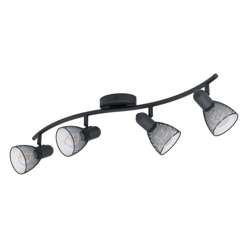 Spot plafond noir en acier, Madelene
