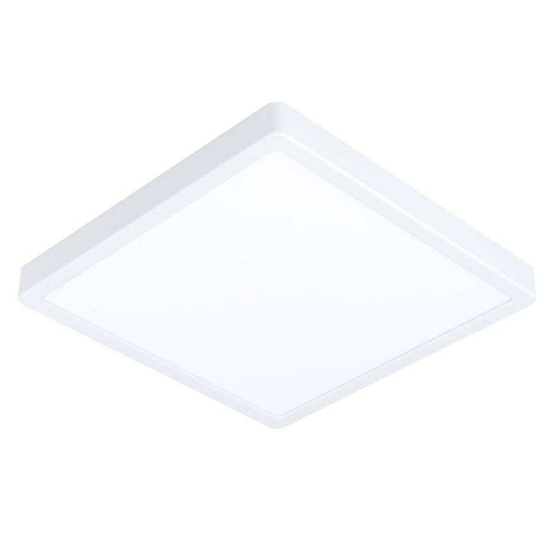 Plafonnier connecté blanc en plastique, Geraldo, 19,5W, blanc chaud à froid réglable LED, IP44 Plafonnier connecté blanc en plastique, Geraldo, 19,5W, blanc chaud à froid réglable LED, IP44