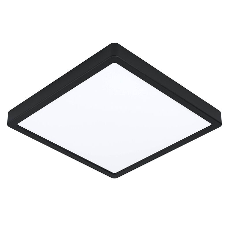 Plafonnier connecté blanc en plastique, Geraldo, 19,5W, blanc chaud à froid réglable LED, IP44