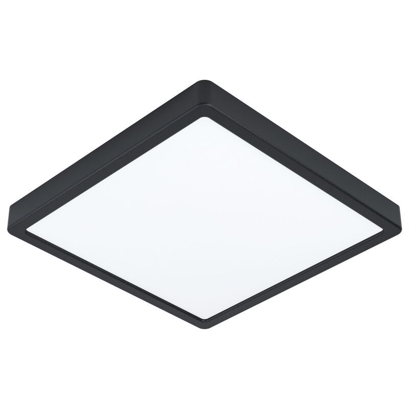 Plafonnier noir en acier, Pascale, 20W, 3000K LED