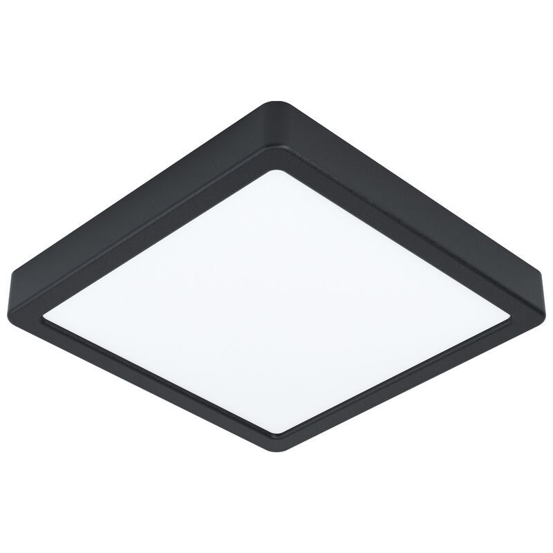 Plafonnier noir en acier, Pascale, 16W, 4000K LED