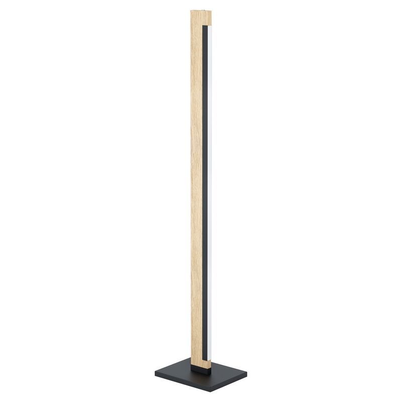 Lampadaire en bois marron, Ludovica, 22W, 3000K LED, avec interrupteur Lampadaire en bois marron, Ludovica, 22W, 3000K LED, avec interrupteur